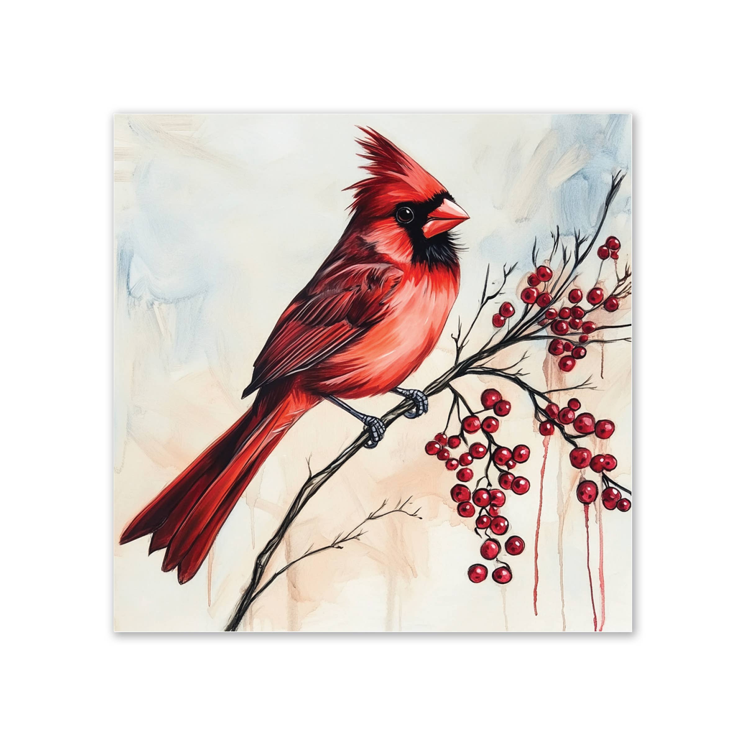 LifeSong Milestones - Wholesale Coasters - Cardinal Bird Slate Drink Coasters – Set of 4 for Hot Drinks0