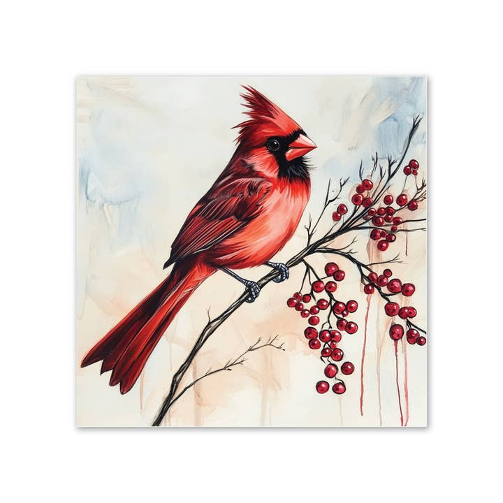 LifeSong Milestones - Wholesale Coasters - Cardinal Bird Slate Drink Coasters – Set of 4 for Hot Drinks