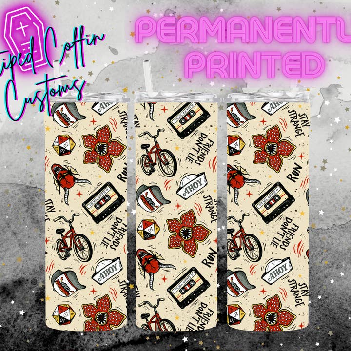 Gobelet Personnalisé Stranger Things pour la vente par Striped Coffin Customs