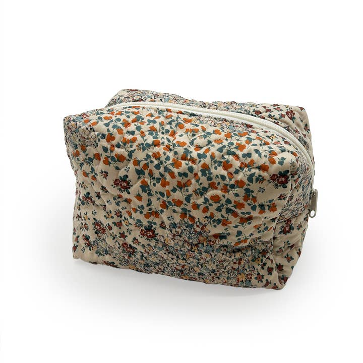 Winchester Orange Quilted Makeup Bag for wholesale by Ida Mae Home