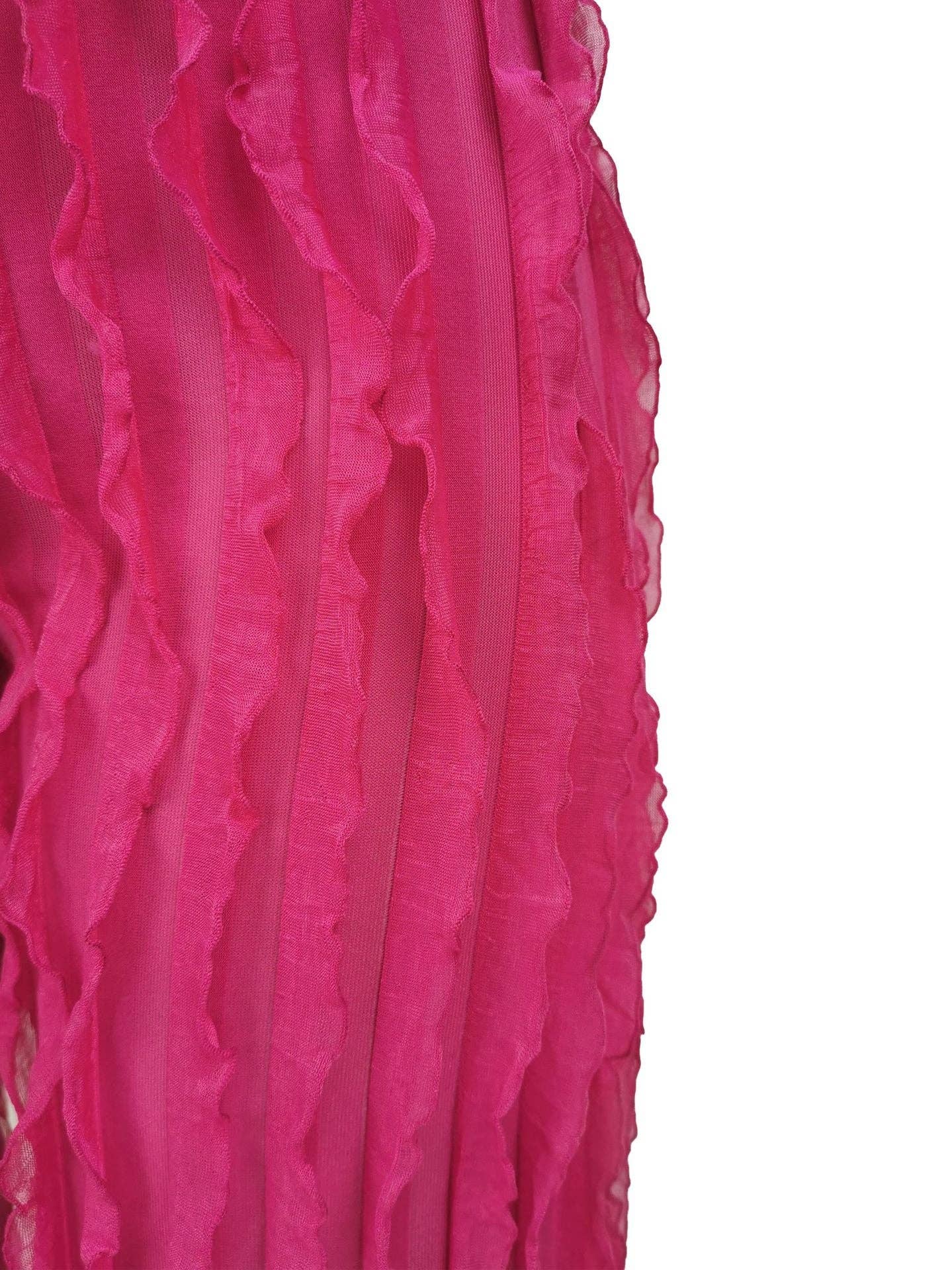 MB Fashion Wholesale - Wholesale Pants - Women's - MB FASHION High-Waisted Ruffle Wide-Leg Pants 1873LY25