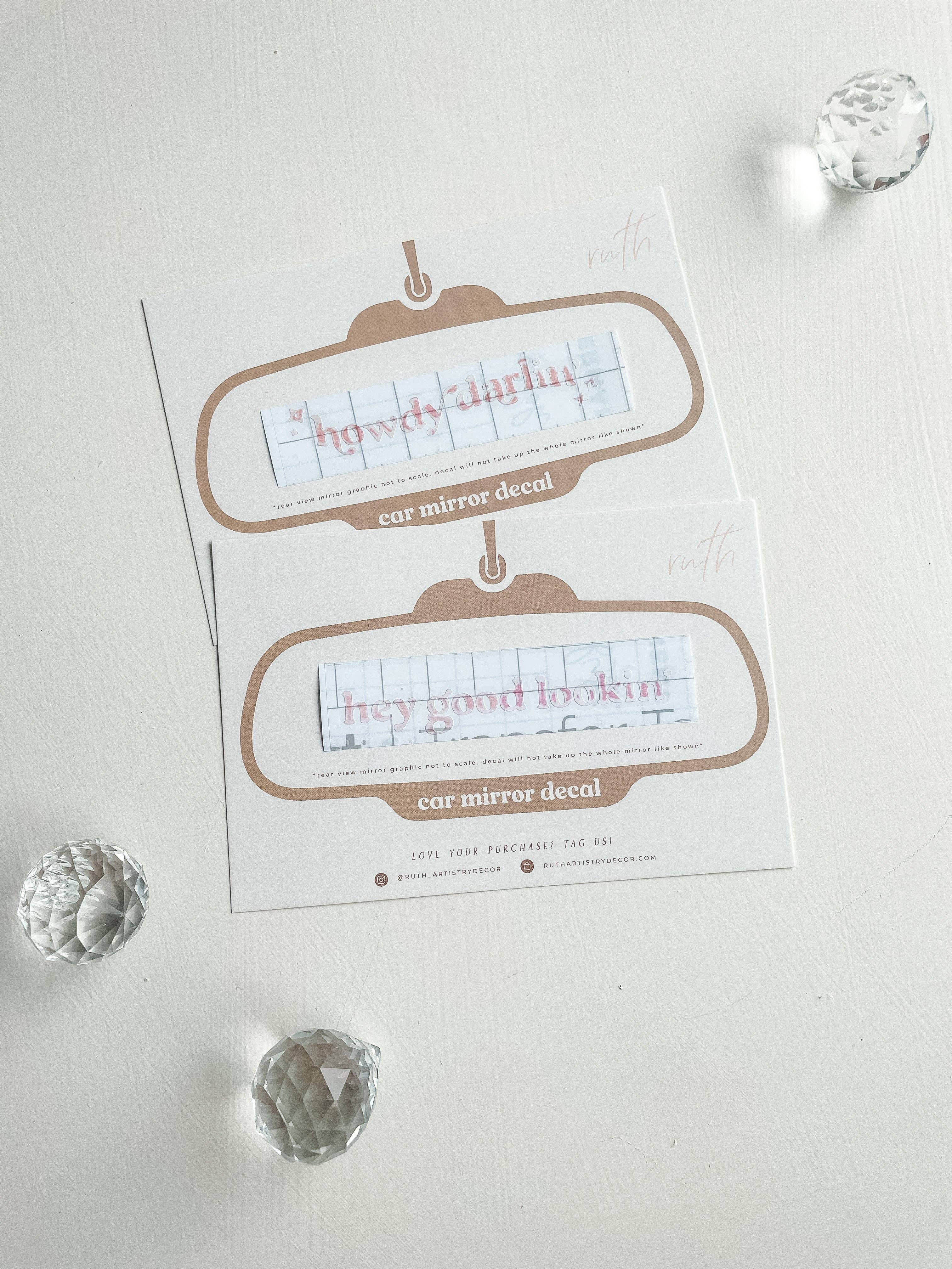 Ruth Artistry & Decor LLC - Wholesale Wall Decal/Stickers - Coastal Cowgirl Mirror Decals3