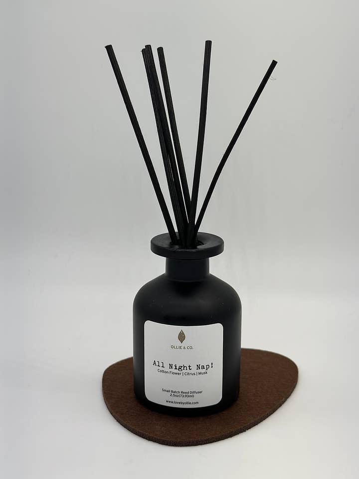 Hele natten lur! 2,5 oz Reed Diffuser for engroshandel hos Ollie & Co. | Unique Home Fragrance