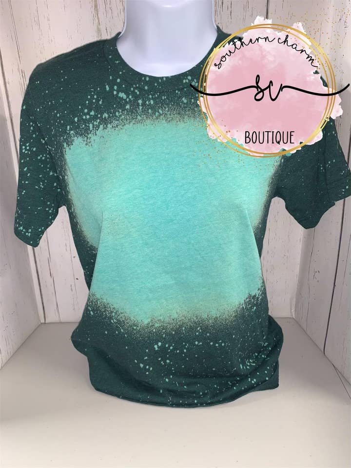 Heather Emerald Blank Blekt Tees för wholesale av Southern Charm Boutique