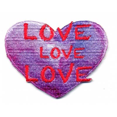 Love Love Love Heart Patch for wholesale by Gypsy Rose