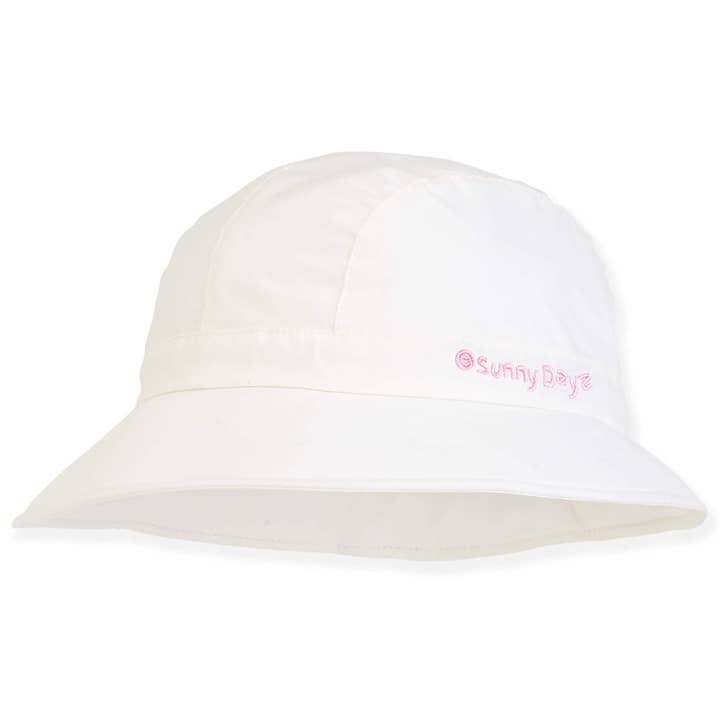 Ivoire, Coton Évasé, Bord 2,5"-1,25" pour la vente par Headwear & Handbag Collections by Sun 'N' Sand