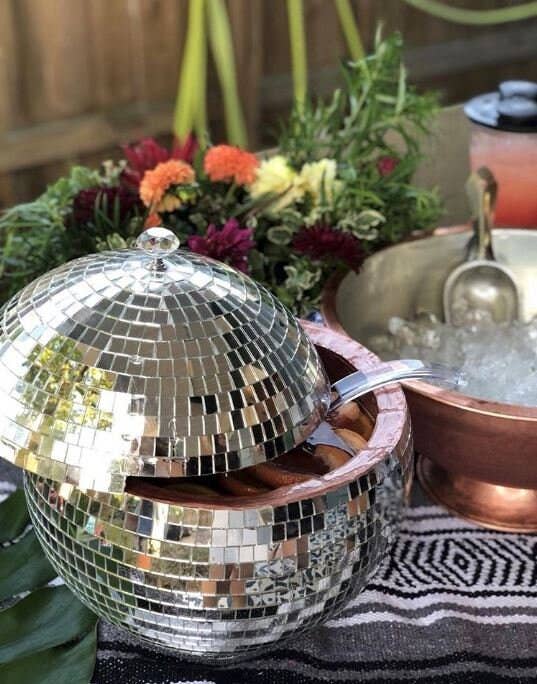 PrissyEm Disco Party and Barware - Wholesale Punch Bowl - 12" Disco Ball Punch Bowl8