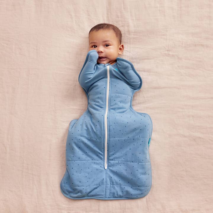 SWADDLE UP™ Warm Sleep Sack- Cotton 2.5 TOG - Storm Blue for wholesale by Love to Dream