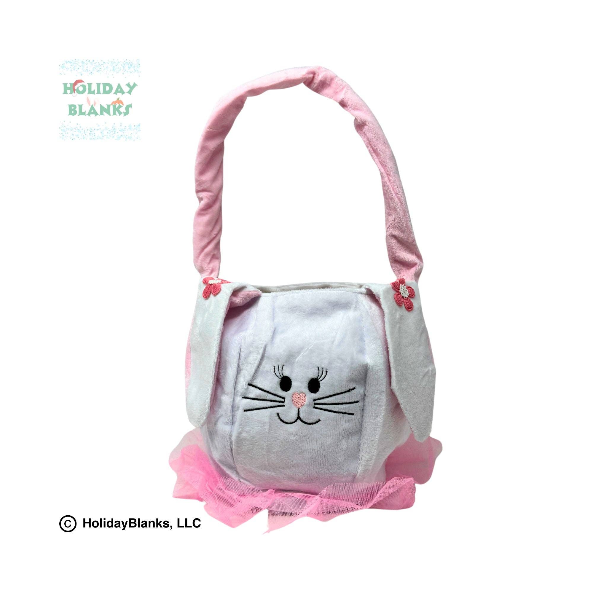 Holiday Blanks - Wholesale Basket - Kids & Baby - Easter Basket Blank Soft Sided Boy and Girl Bunny Bucket6