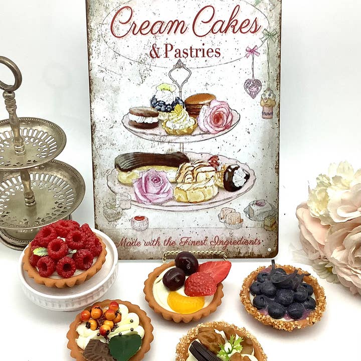 All Little Cute Things - Wholesale Bord/bordje - Theehuis Muurdecoratie CAKES Vintage Bakkerij Keukenbord