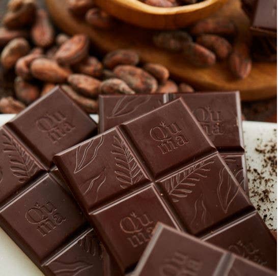 Q´uma Peruvian Organic Chocolate – Engroshandel Chokoladebar – Chokolade med banan uden tilsat sukker 80 % kakao4
