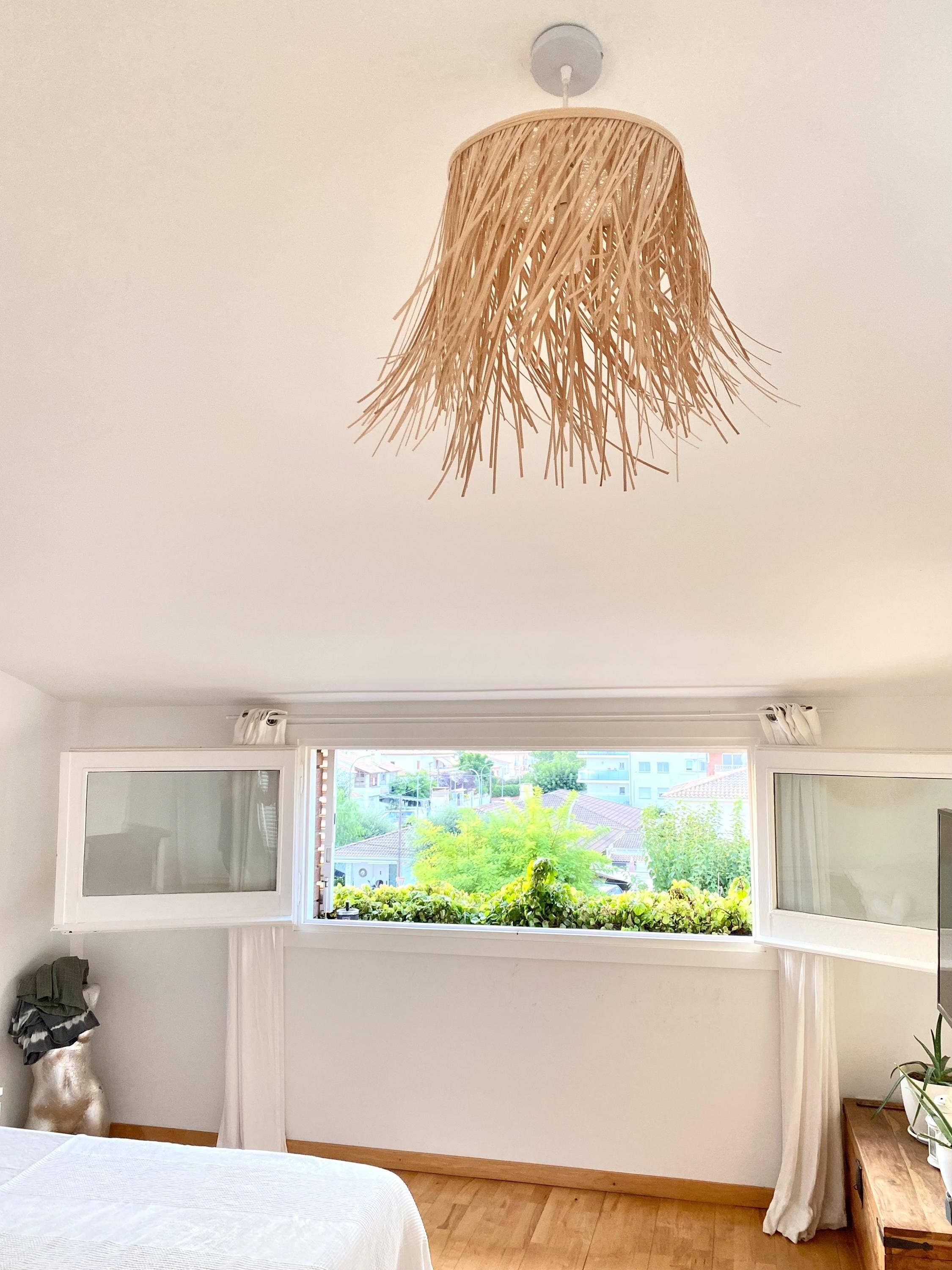 Geometrik Design - Wholesale Wall Stone - Natural Fiber Rattan Ceiling Lamp0