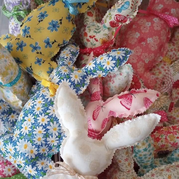 Leila Belle Bunnies - Handmade Fabric Bunnies for wholesale by Bluegrass Burlap Co