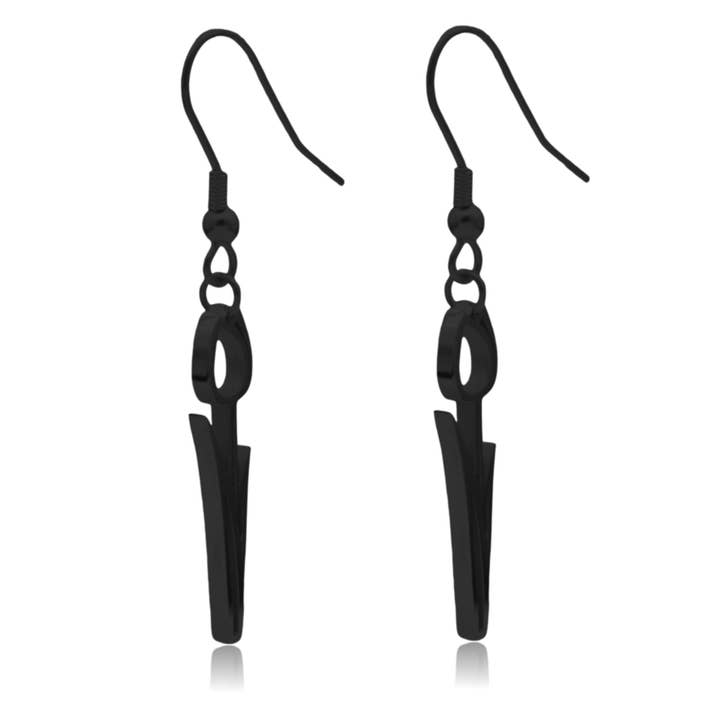 Boucles d'oreilles pendantes en acier inoxydable tulipe avec tige pour la vente par Clayton Jewelry Labs
