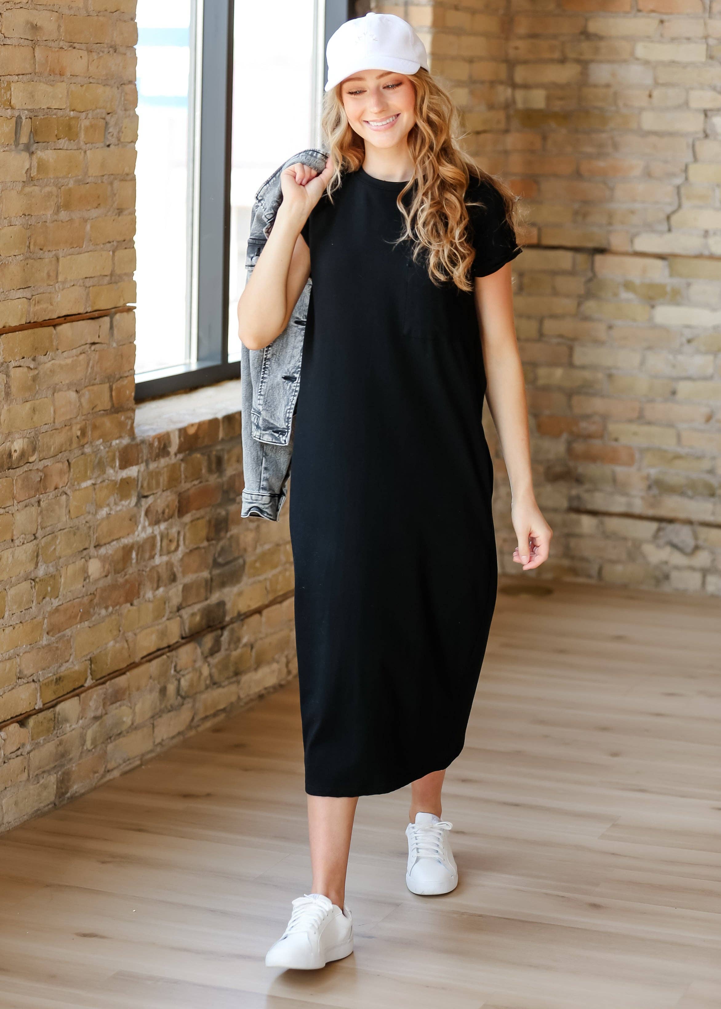 Inherit Clothing Company - Wholesale Dress - Women's - Finley T-shirt Midi Dress7