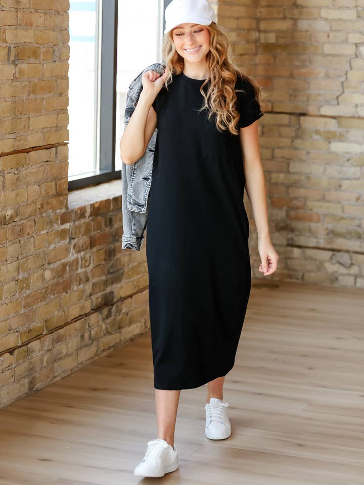 Inherit Clothing Company – Großhandel Kleid – Damen – Finley T-shirt Midikleid7