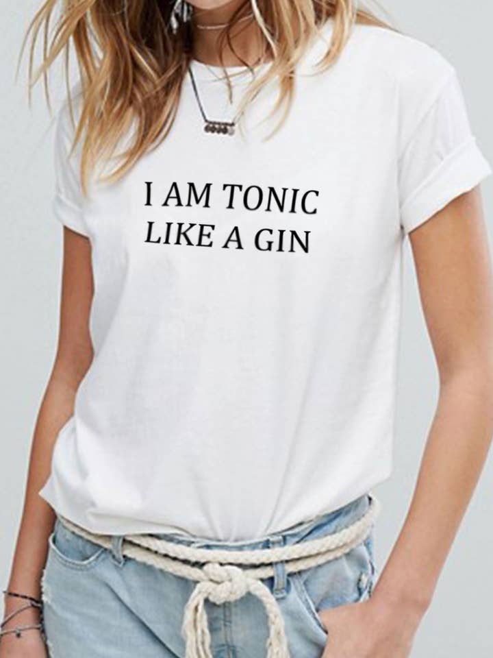 T-shirt « TONIC LIKE A GIN » per la vendita all'ingrosso da parte di Milord