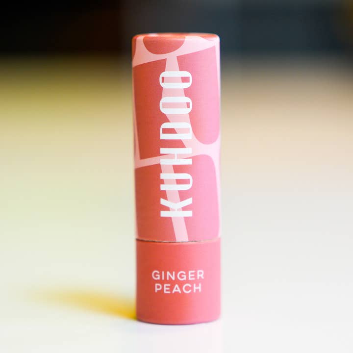 Ingefær Peach Læbepomade for engroshandel hos Kuhdoo Soap