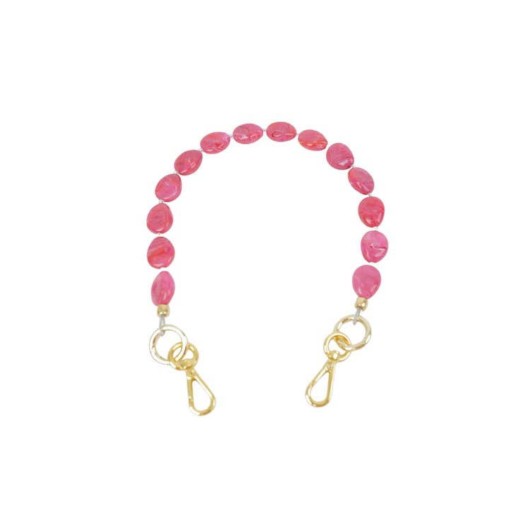 The Lilley Line - Wholesale Bag Strap - Women's - Clutch Strap, River Stone in Raspberry Pink Swirl
