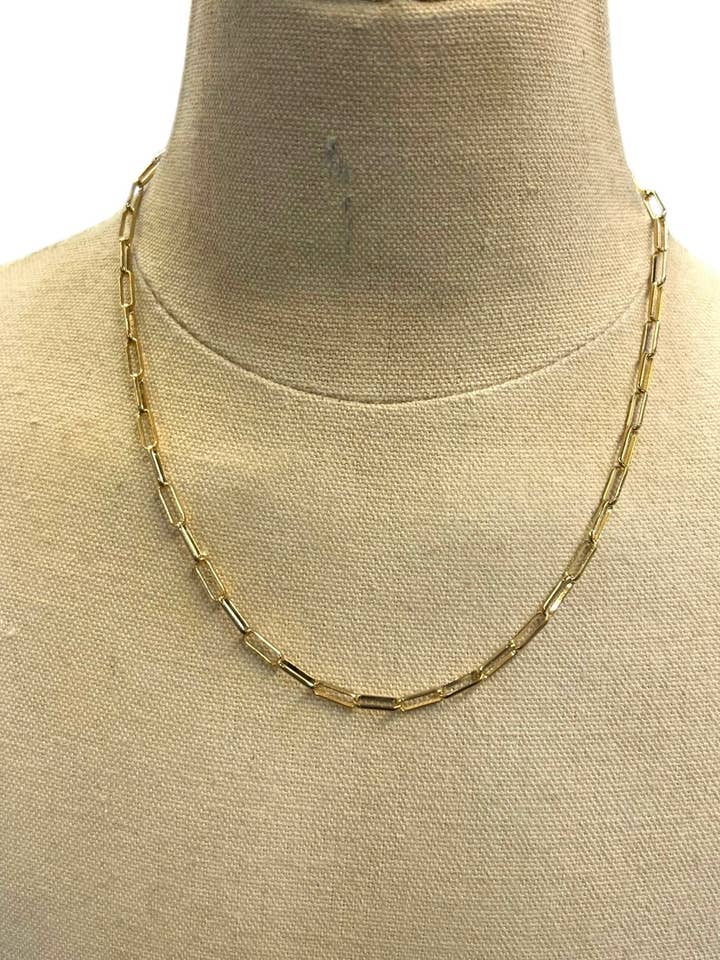 Gold Link Chain Necklace for wholesale by Ava Capri