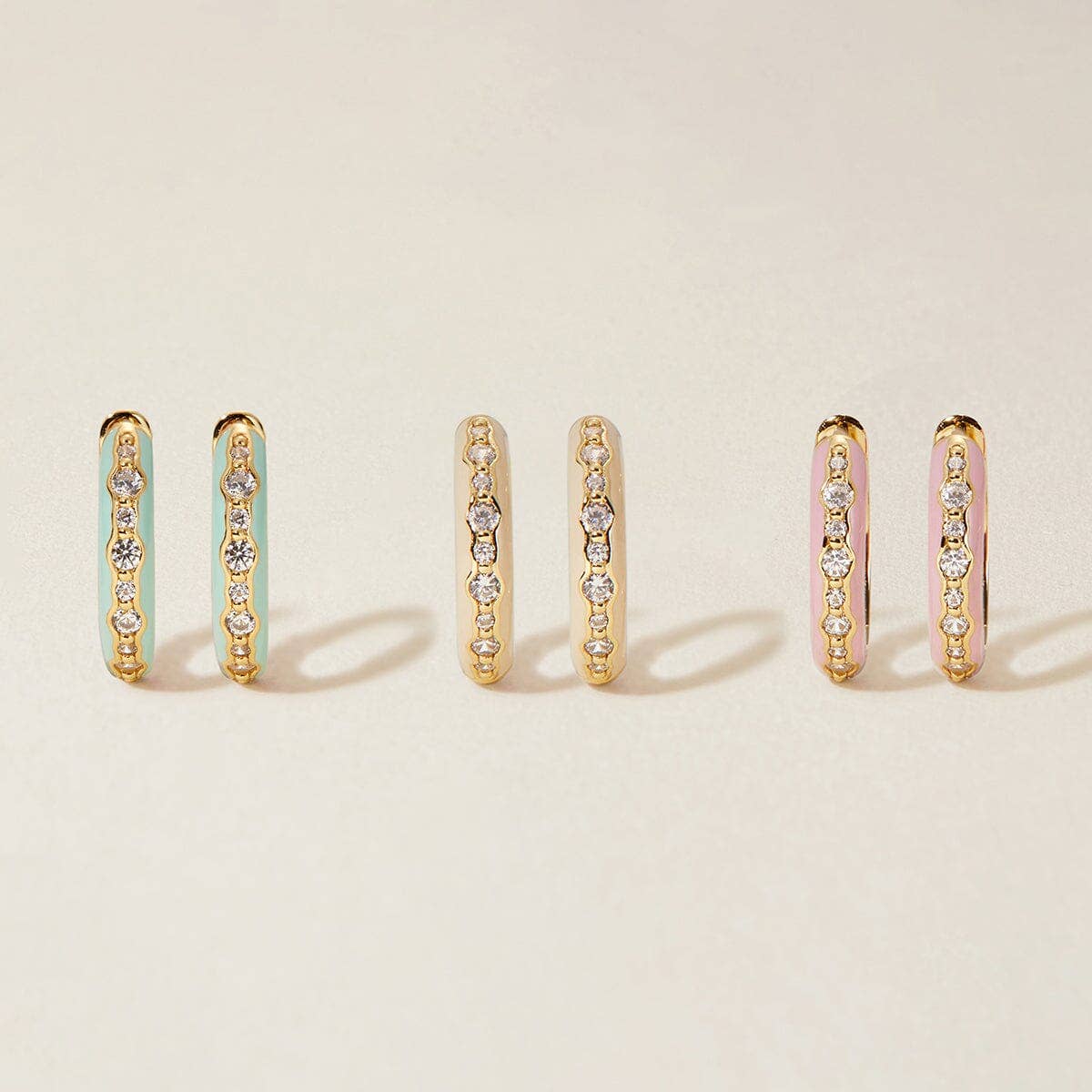 Adornmonde - Wholesale Jewelry Set - Reuben 6-piece enamel earring set4