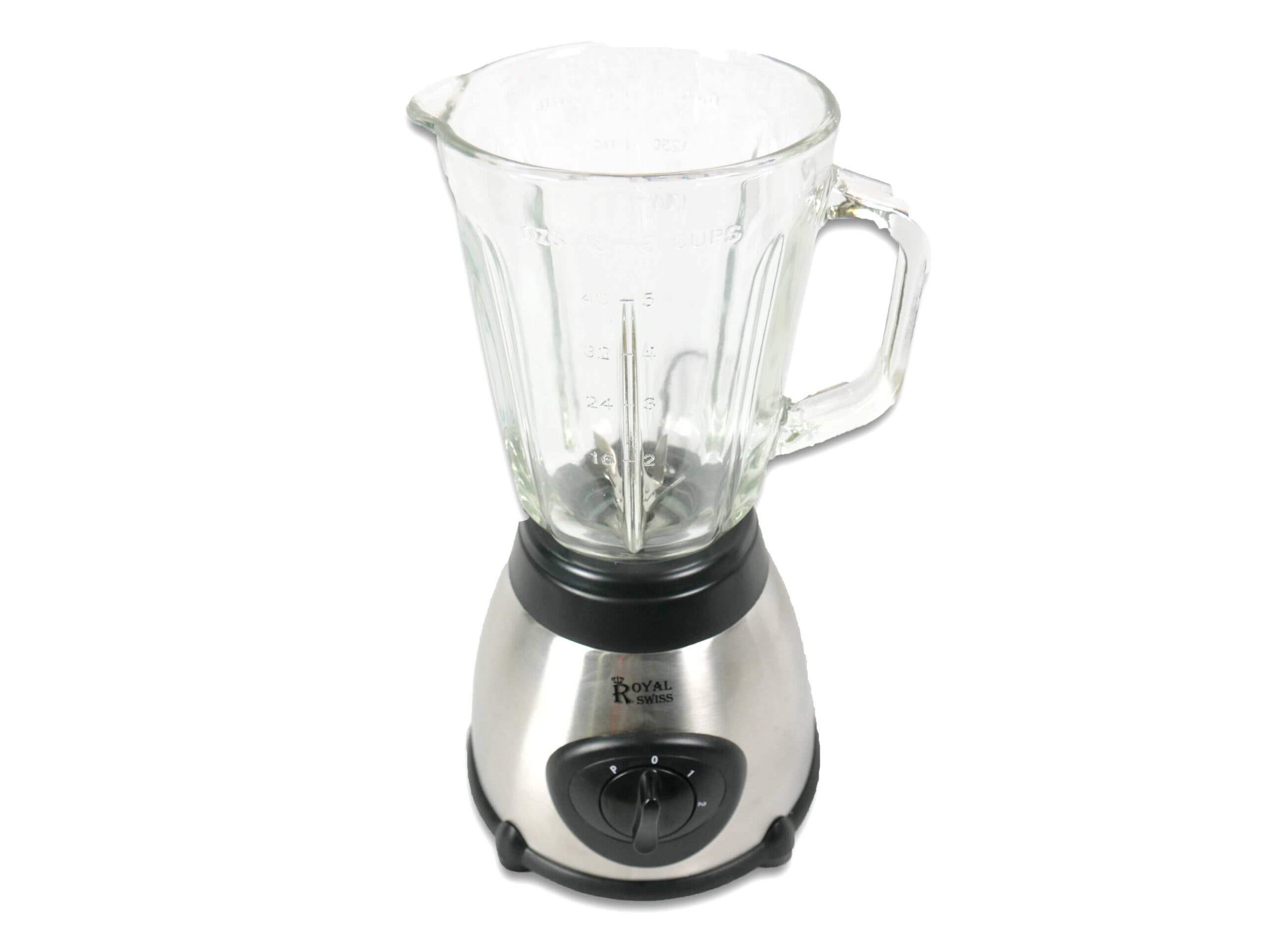 Royal Swiss - Wholesale Blender - Mixer, Glass + Stainless Steel Blender - 1000 Watt5