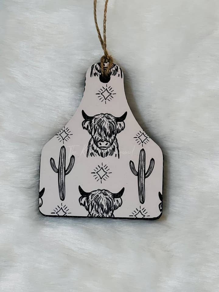 Cowtag Freshie for wholesale by The Rusted Diamond