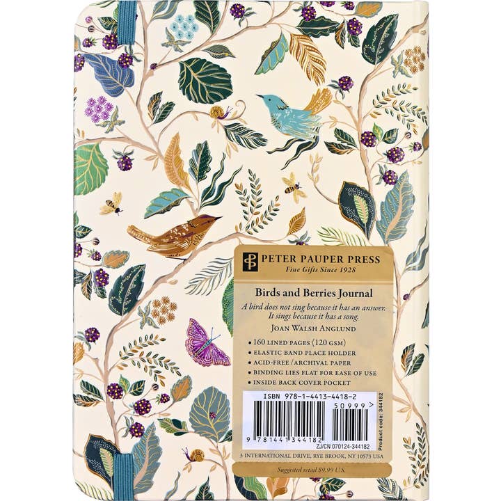 Peter Pauper Press - Wholesale Journal/Diary - Birds and Berries Journal3