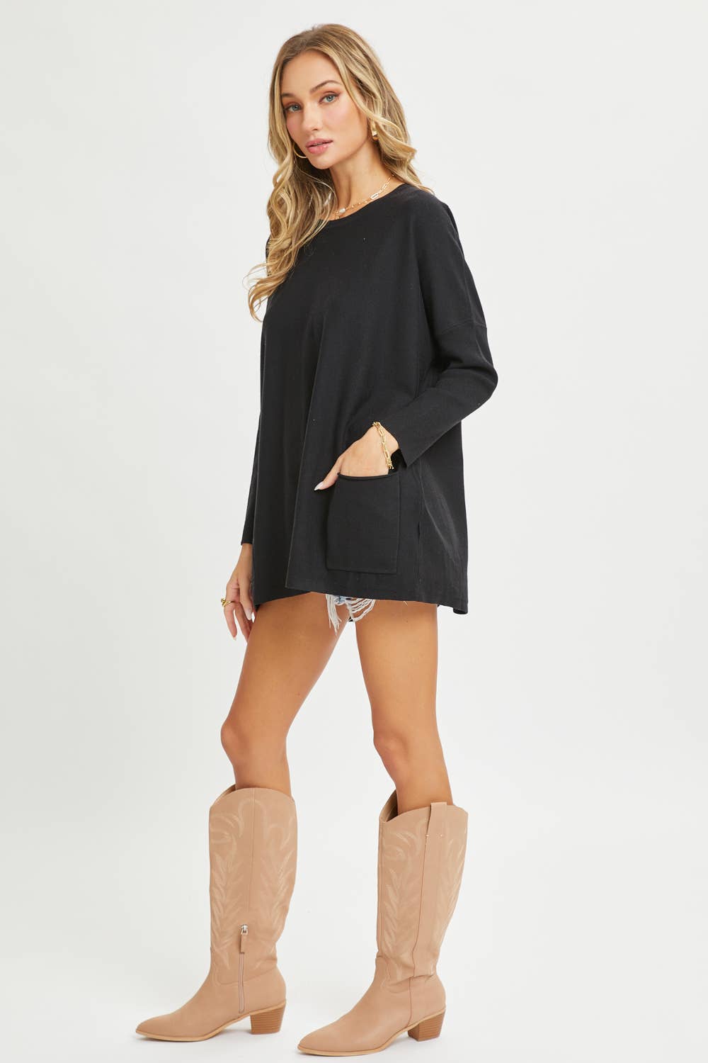 Sweet Lovely by Jen – wholesale Tunikatröja - Dam – OVERSIZE/LÖS PASSFORM TRÖJA MED RUND HALS12