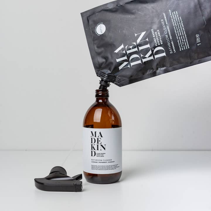 MadeKind – wholesale All-purpose cleaning spray – Natural Bathroom Cleaner 1 Litre Refill1