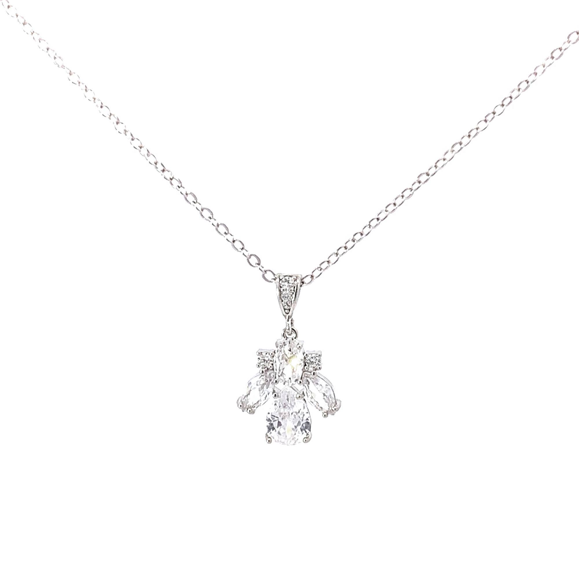 Amandine Jewelry - Wholesale Pendant/Charm Necklace - Amelie Cluster Drop Necklace4