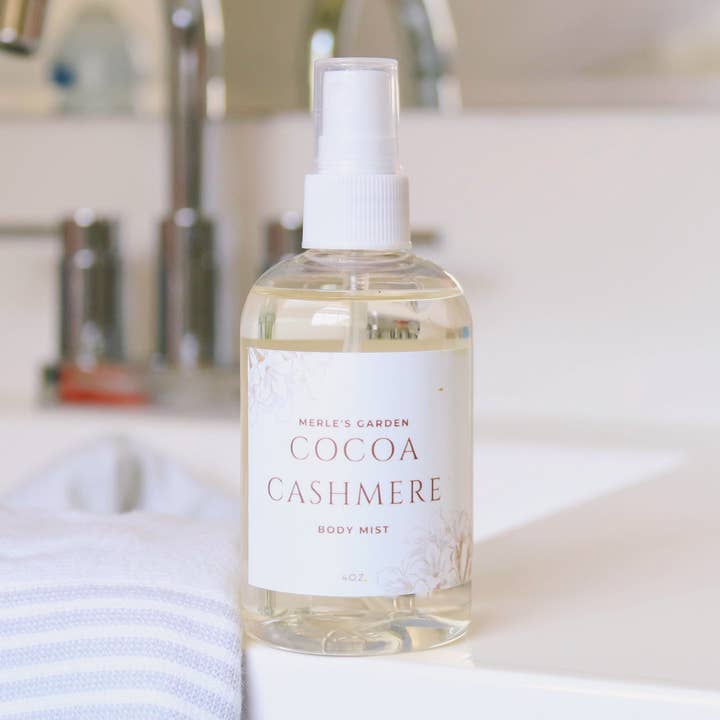 Manteiga de cacau Cashmere Body Mist por atacado de Merle's Garden