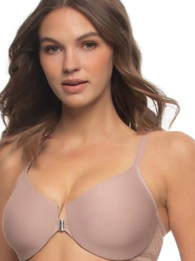 Tempting Unlined Front Close Minimizer - Rose Tan for wholesale by Felina