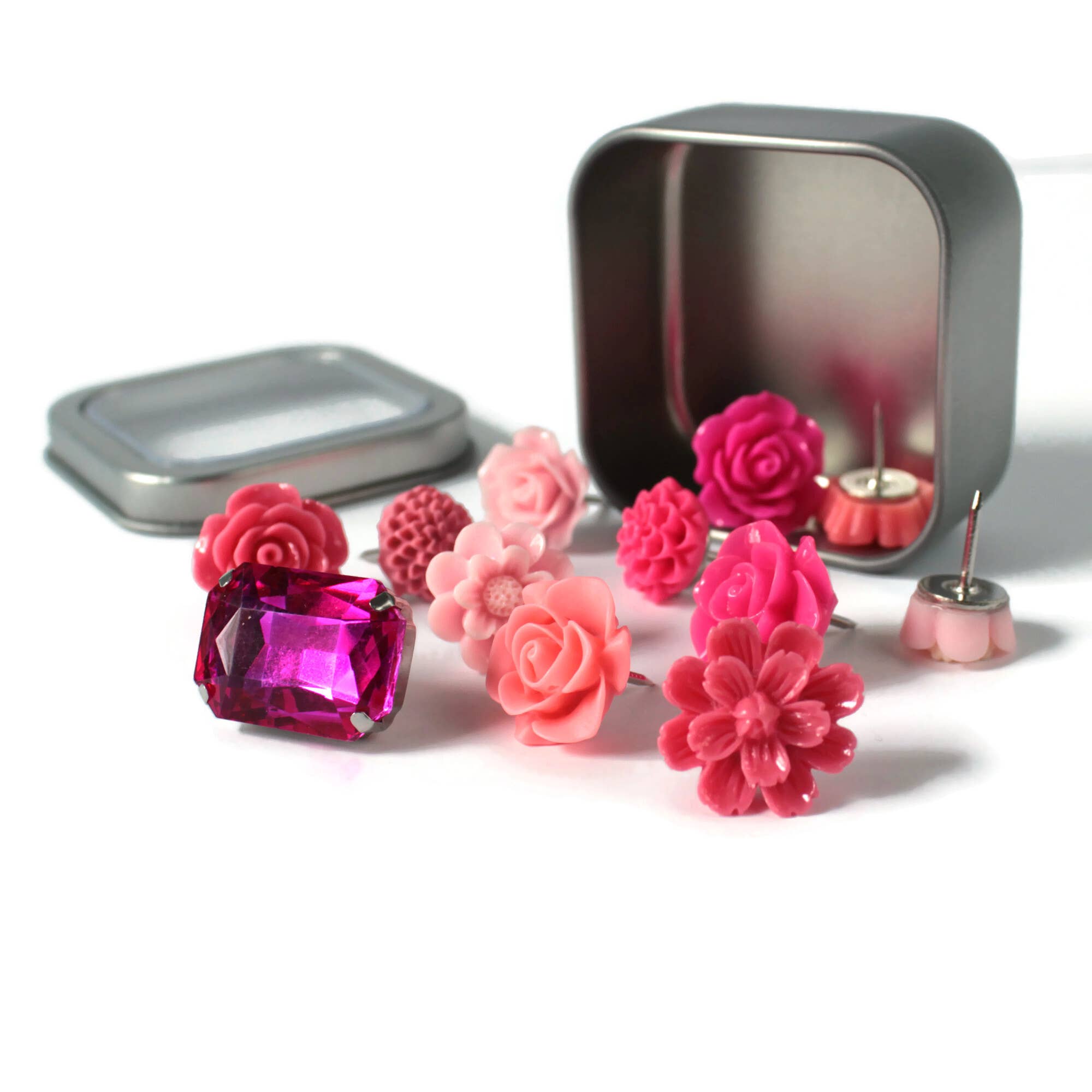 Merry Alchemy – alfinete de lapela por atacado – Conjunto de alfinetes de flor rosa6