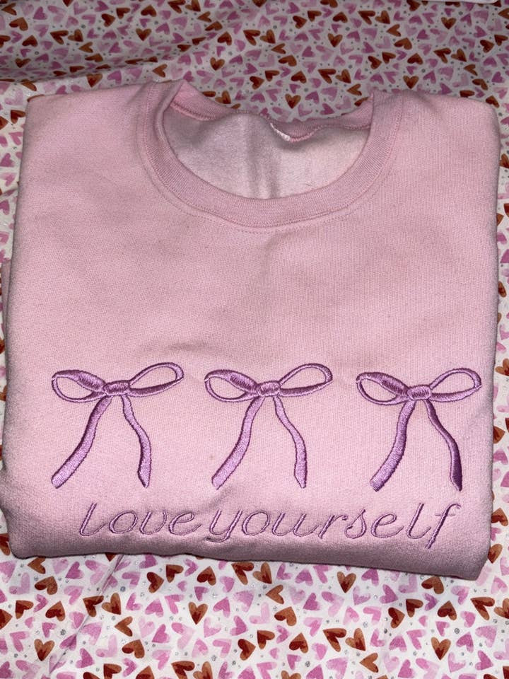 Love yourself Embroidery Sweater for wholesale by Shopvnme