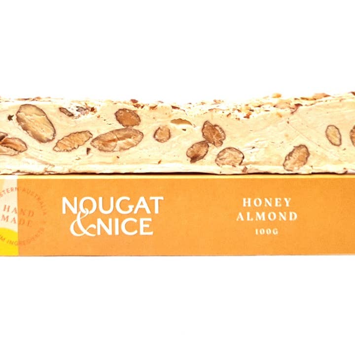 Nougat & Nice - Vendita all'ingrosso Torrone - Torrone al miele e mandorle | Barretta da 100 g1