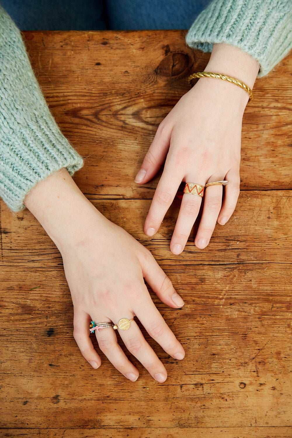 Ombre Claire – wholesale Band/Stackad Ring – Bague . SEMAINIER 1 JOUR • SILVER .4