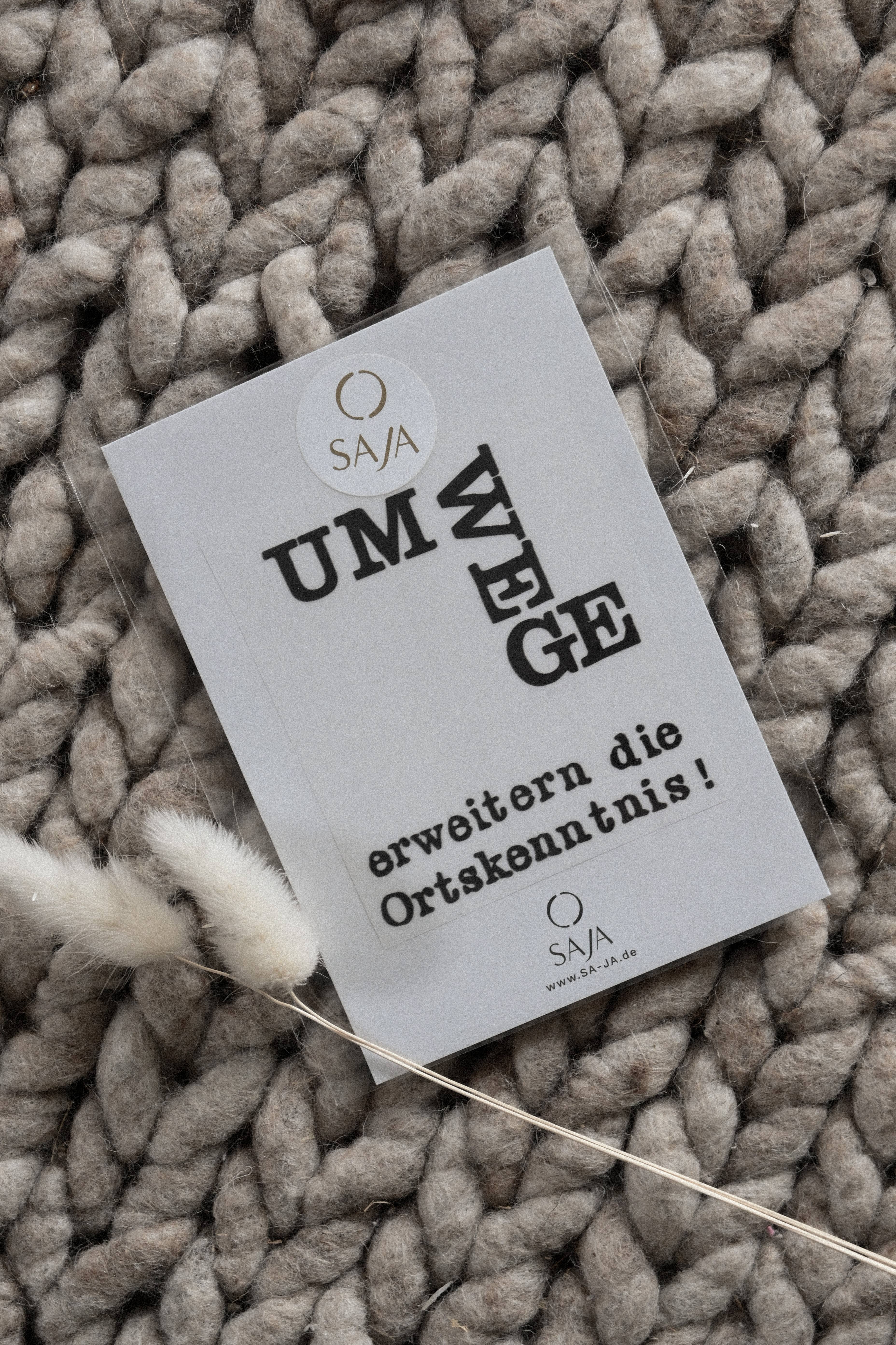 SAJA Design Atelier - Wholesale Patch - Iron-on transfer "Detours enhance local knowledge!"3