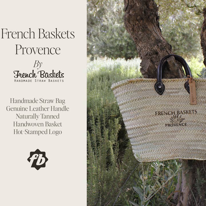 French Baskets - Vendita all'ingrosso Cinghia per borsa - Unisex - Borsa in paglia con logo French Baskets Provence stampato a caldo4