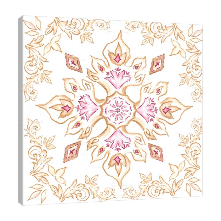 Toile enveloppée Red Porto Medallion Gallery pour la vente par Jaxson Rea