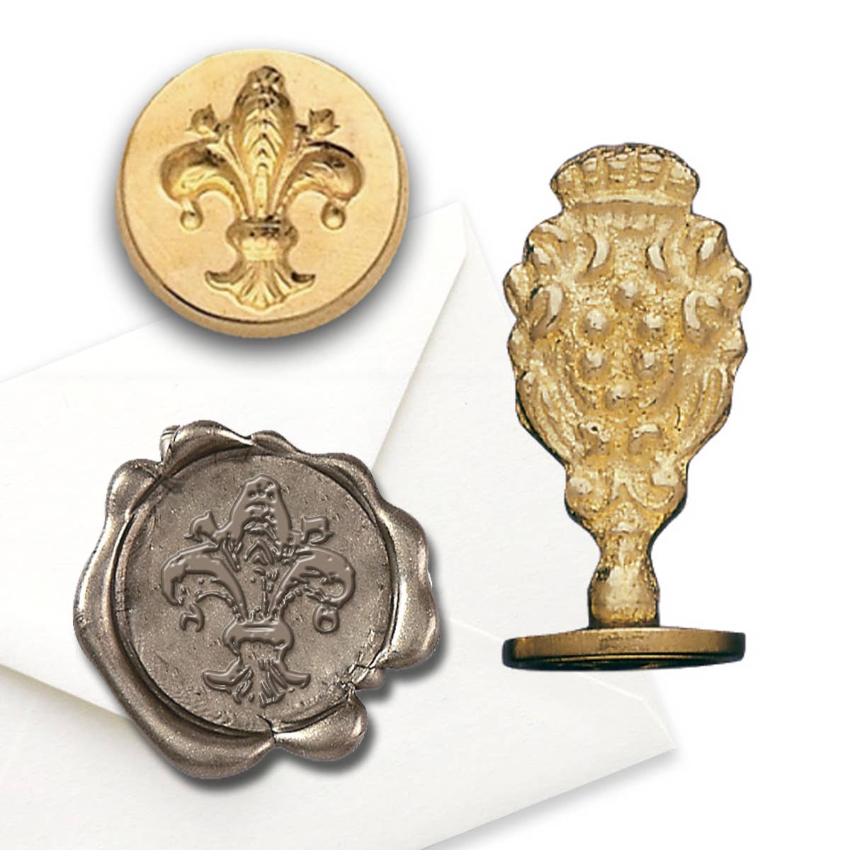 Freund Mayer & Co. - Wholesale Rubber/Decorative Stamp - Florentine Brass Wax Seal Stampers-over 50 popular symbols26