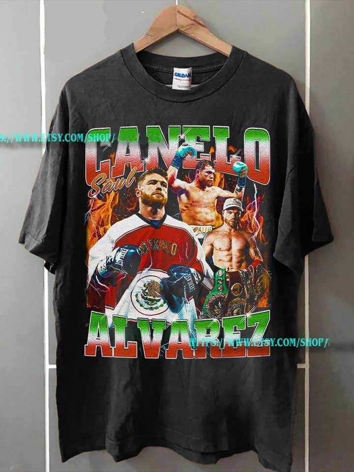 TheKingShirt - Wholesale T-Shirt (Graphic) - Unisex - Canelo Alvarez Vintage Classic Boxing Tee