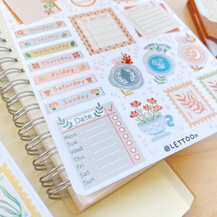 Lettoon - Wholesale Sticker - Sticker Sheet - Bullet Journal Essentials7
