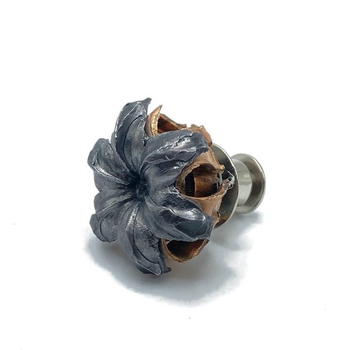 Vermont Cut Coins & 2nd Shot Round - Wholesale Lapel Pin/Button - Bullet Flower Ballistic Pin