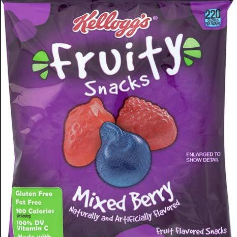 Kellogg's Funables Mixed Berry 2.5 Fruit Snacks Bag for wholesale by Shop The King