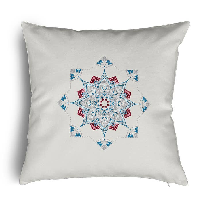 Snowflake Star Winter Decorative Throw Pillow for wholesale by E by Design