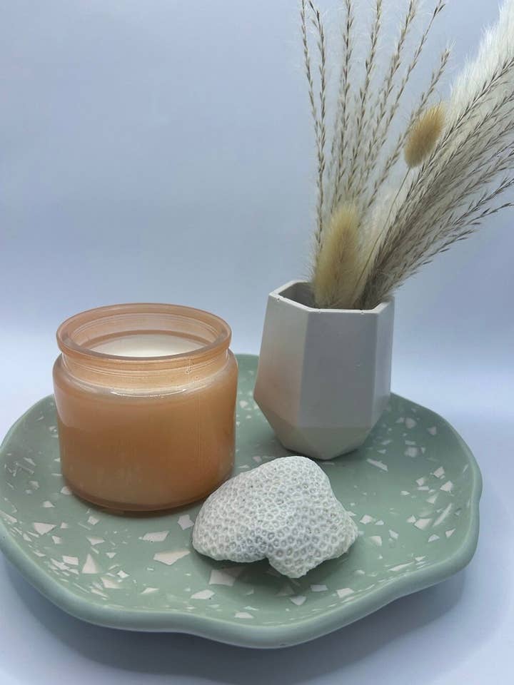 Sage and White Wavy Tray, Curved and Wavy Tray, Sage Terrazz for wholesale by Coast By Madison