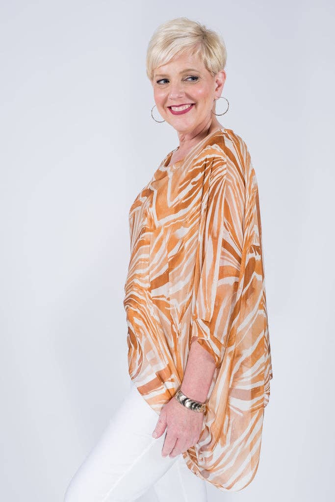 TINA Stephens Italy/Tees By Tina - Wholesale Kaftan - Women's - Sofia Botanika Silk Kaftan (BQ201BT)8