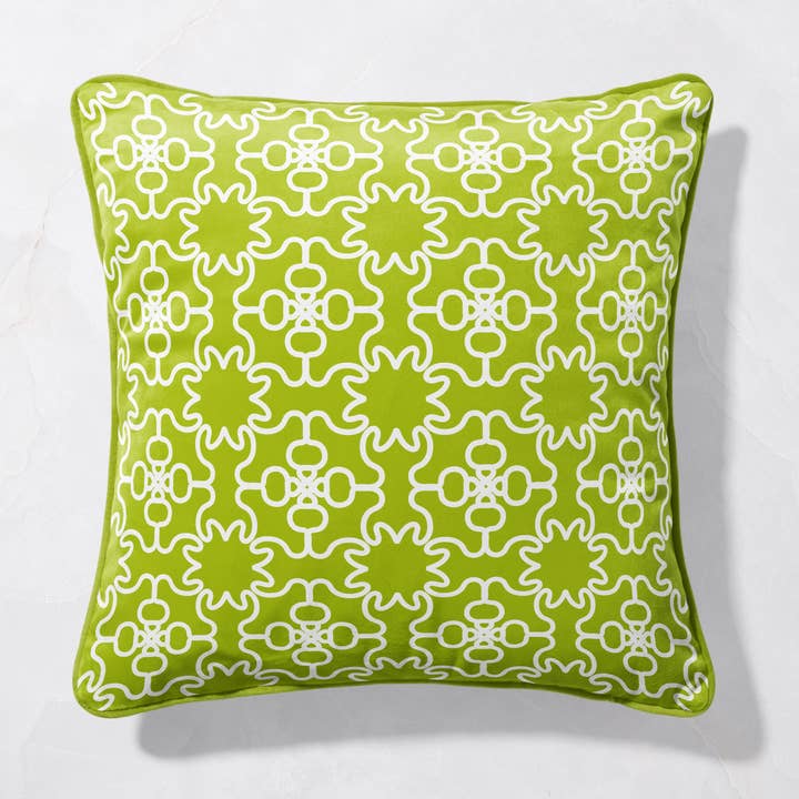 Lime Paradiso cushion large size | Elegant cushion cover for wholesale by Sorbet Dreams