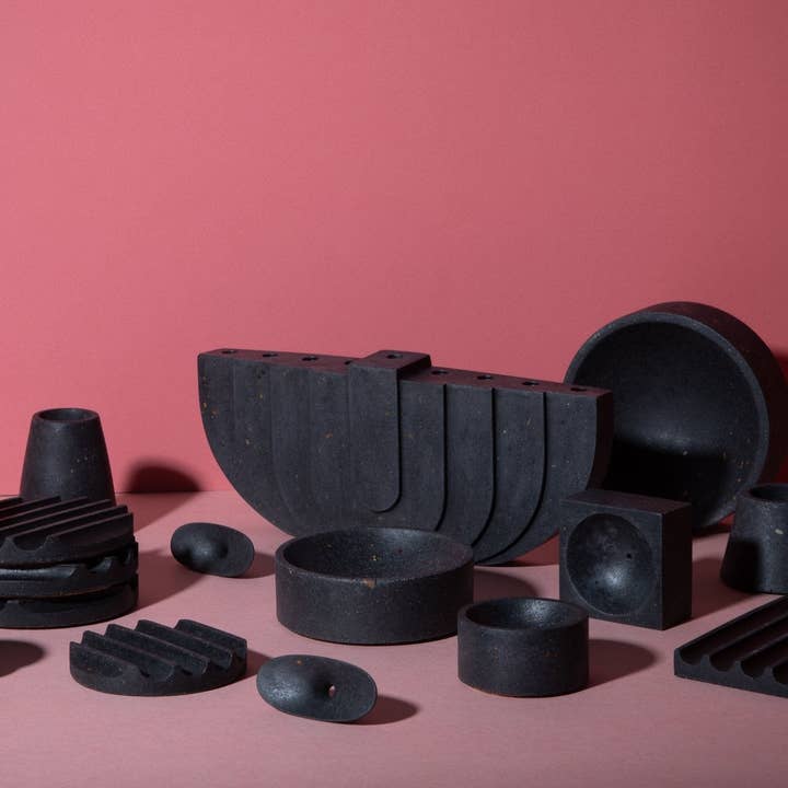 pretti.cool - Wholesale Menorah - Menorah | Black Terrazzo4